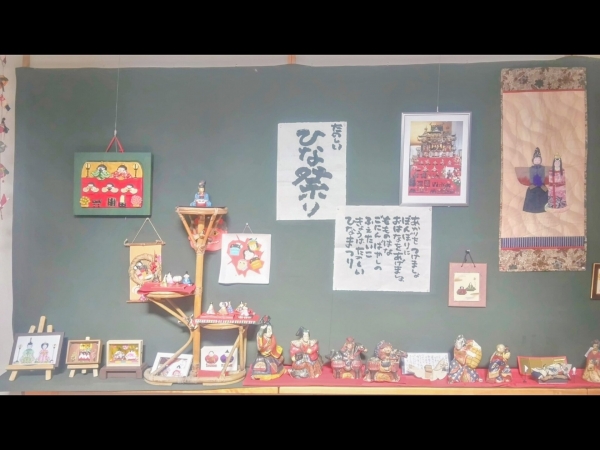 お雛様の壁面飾り