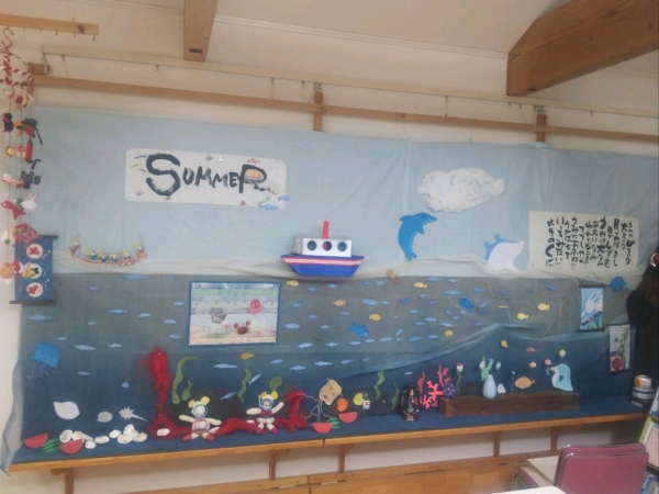 海の壁面飾り